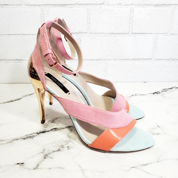 Zara Shoes - Zara Basic Leather Colorblock Pumps